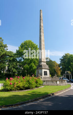 Victoria maggioranza monumento, Victoria Park, bagno, Somerset. Foto Stock