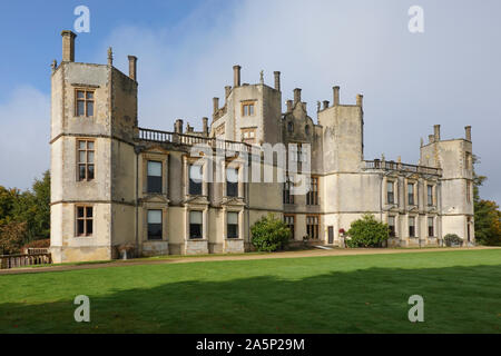 Sherborne Castle è un 16esimo secolo Tudor Mansion in Dorset, Regno Unito Foto Stock