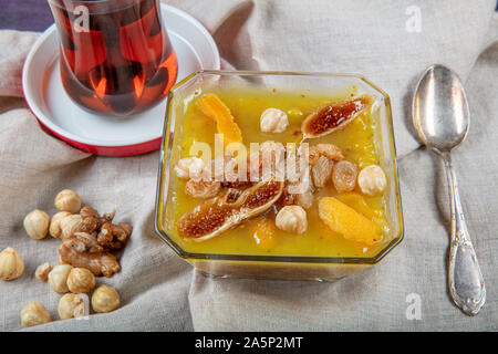 Tradizionale dessert turco ashure, close-up (Noah budino) Foto Stock