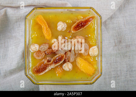 Tradizionale dessert turco ashure, close-up (Noah budino) Foto Stock