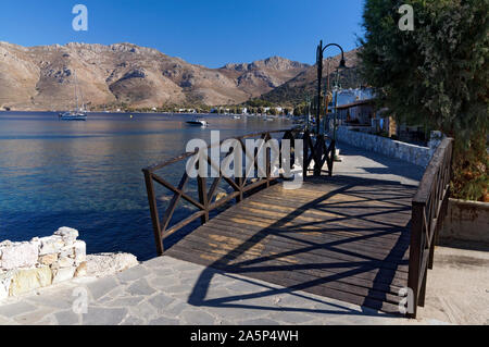 Livadia, Tilos, isole Dodecanesi, Egeo Meridionale, Grecia. Foto Stock