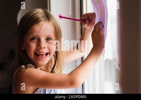 Illustrazione della ragazza Foto Stock