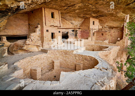 Balcone House a Mesa Verda Natioanl Park. Foto Stock