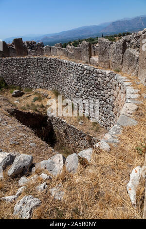 Grave cerchio a Micene, Grecia Foto Stock