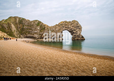 Durdle porta e Jurassic costa nel Dorset, Regno Unito Foto Stock