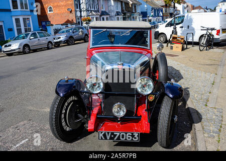 Alvis auto d'epoca, Aldeburgh, Suffolk, Regno Unito. Foto Stock