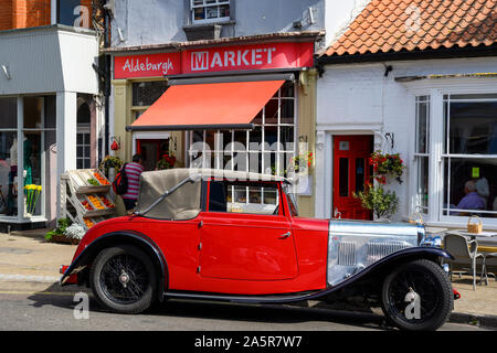 Alvis auto d'epoca, Aldeburgh, Suffolk, Regno Unito. Foto Stock