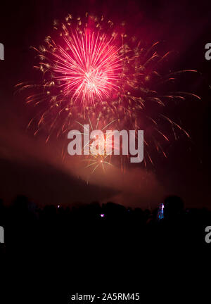 Fuochi d'artificio di Heaton Park per la notte dei falò 2017 5 Novembre 2017. Foto Stock
