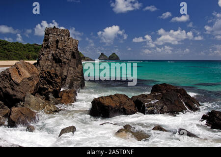 Spiaggia di Boldró, Dois Irmãos, Fernando de Noronha, Pernambuco, Brasile Foto Stock