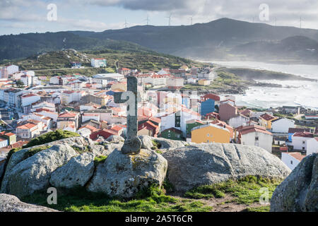 A Muxia, Galizia, Spagna, Europa. Camino de Santiago. Foto Stock