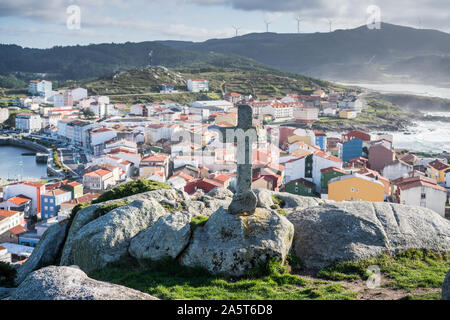 A Muxia, Galizia, Spagna, Europa. Camino de Santiago. Foto Stock