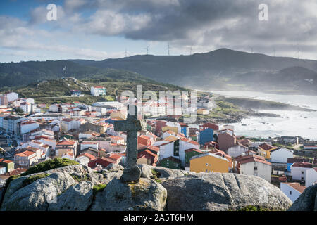 A Muxia, Galizia, Spagna, Europa. Camino de Santiago. Foto Stock