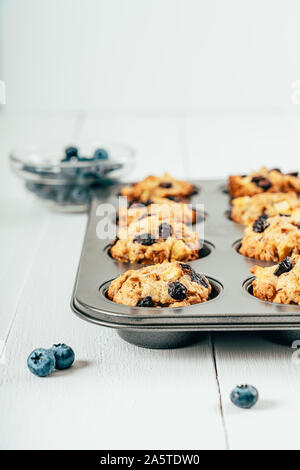 Mirtillo e Apple fruttato tortine muffin Foto Stock
