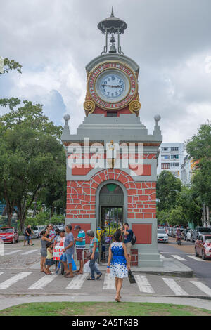 Centro di Manaus, capitale del più grande stato brasiliano l'Amazzonia, Brasile, America Latina Foto Stock