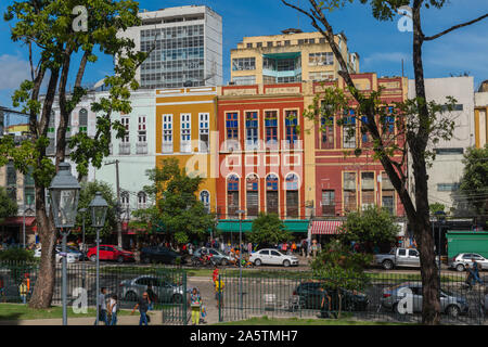 Centro di Manaus, capitale del più grande stato brasiliano l'Amazzonia, Brasile, America Latina Foto Stock