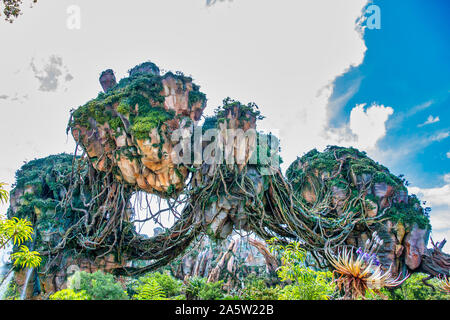 Pandora isole galleggianti a terra Avatar nel regno animale e Disney Foto Stock