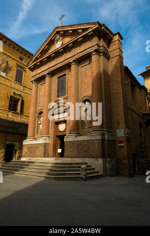 Chiesa di San Cristoforo (Divi Christophori) a Siena, Italia. Foto Stock