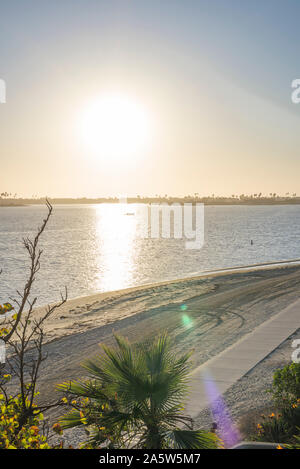 Mission Bay Park prima del tramonto. San Diego, California, Stati Uniti d'America. Foto Stock