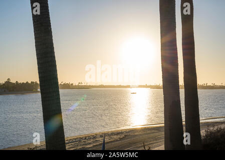 Mission Bay Park prima del tramonto. San Diego, California, Stati Uniti d'America. Foto Stock