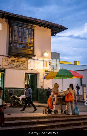 11 street, quartiere di Candelaria, Bogotà, Colombia Foto Stock