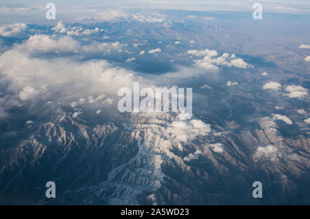 Veduta aerea dell'Afghanistan. Foto Stock