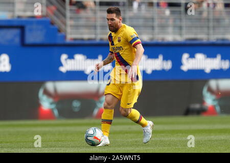 Eibar, Spagna. Xix oct, 2019. Lionel Messi (Barcellona) Calcio/Calcetto : spagnolo "La Liga Santander" corrispondono tra SD Eibar 0-3 FC Barcellona al Estadio Municipal de Ipurua in Eibar, Spagna . Credito: Mutsu Kawamori/AFLO/Alamy Live News Foto Stock