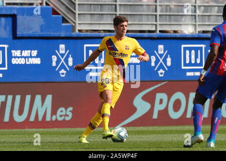 Eibar, Spagna. Xix oct, 2019. Sergi Roberto (Barcellona) Calcio/Calcetto : spagnolo "La Liga Santander" corrispondono tra SD Eibar 0-3 FC Barcellona al Estadio Municipal de Ipurua in Eibar, Spagna . Credito: Mutsu Kawamori/AFLO/Alamy Live News Foto Stock