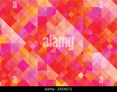 Abstract geometrico con sfondo rosso e viola piastrelle Illustrazione Vettoriale