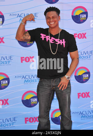 LOS ANGELES, CA. Luglio 23, 2012: DJ Pauly D (aka Paolo Delvecchio) al 2012 Teen Choice Awards al Amphitheatre di Gibson, Universal City. © 2012 Paul Smith / Featureflash Foto Stock