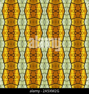 Seamless Textures geometriche di colorate in vetro colorato Foto Stock