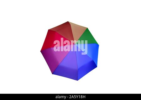 Ombrello multicolore. Vector parasol illustrazione. Protezione dalla pioggia. Illustrazione Vettoriale