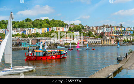 Bristol Marina at the Floating Harbour, Somerset, Inghilterra, Regno Unito Foto Stock