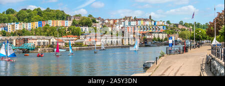 Bristol Marina at the Floating Harbour, Somerset, Inghilterra, Regno Unito Foto Stock