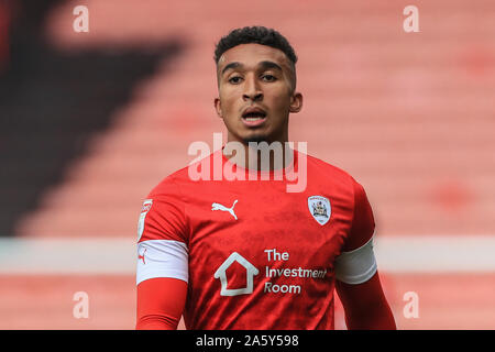 Il 19 ottobre 2019, Oakwell, Barnsley, Inghilterra; Sky scommessa campionato, Barnsley v Swansea City : Giacobbe marrone (7) di Barnsley durante il gioco Credito: Mark Cosgrove/news immagini Foto Stock