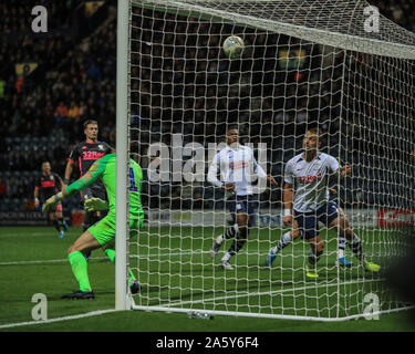 Il 22 ottobre 2019, Deepdale, Preston, Inghilterra; Sky scommessa campionato, Preston North End v Leeds United : Eddie Nketiah (14) di Leeds United punteggi per renderlo 1-1 Credito: Mark Cosgrove/news immagini Foto Stock