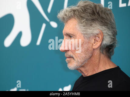 Venezia, Italia - 06 settembre 2019: Roger Waters assiste il 'Roger Waters noi li +' Photocall durante il 76° Festival del Cinema di Venezia Foto Stock