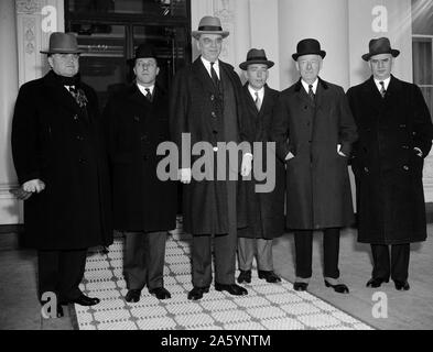 Il capitale e il lavoro di leader presso la Casa Bianca. Washington, D.C., 1940 Foto Stock