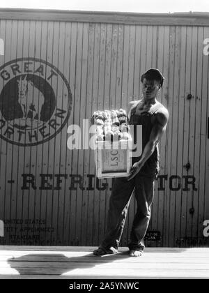 Capannone migrante lavoratore. Northeast Florida da Dorothea Lange 1895-1965, datata 1938 Foto Stock