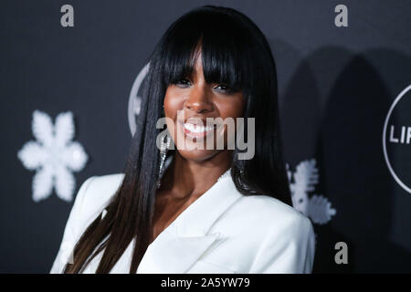WESTWOOD, Los Angeles, California, Stati Uniti d'America - 22 ottobre: Singer Kelly Rowland arriva a 'è una meravigliosa vita di vacanza partito svoltasi a STK di Los Angeles a W Los Angeles - West Beverly Hills il 22 ottobre 2019 a Westwood, Los Angeles, California, Stati Uniti. (Foto di Xavier COLLIN/Image Press Agency) Foto Stock