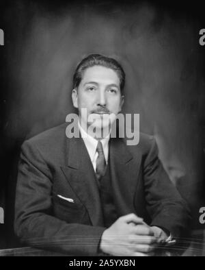 Fotografia Miguel Alemán Valdés (1900 - 1983) Presidente del Messico. Datata 1946 Foto Stock