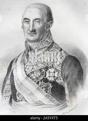 Ritratto del generale Francisco Javier Castaños, primo duca di Bailén (1758-1852) Spagnolo generale durante la Guerra Peninsulare. Datata 1842 Foto Stock
