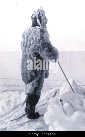 Antiporta ritratto di Roald Amundsen, 1872-1928. In: 'Il Polo Sud', Volume II. Amundsen fu il primo a raggiungere il Polo Sud, il 14 dicembre 1911. Nel 1926, egli è stato il primo capo spedizione per l'aria spedizione al Polo Nord. Foto Stock