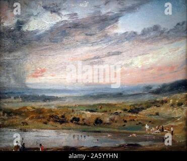 La pittura di John Constable (1776-1837) inglese pittore romantico. Datata del XIX secolo Foto Stock