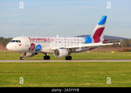 Germanwings A320 all'Aeroporto di Stoccarda. Foto Stock