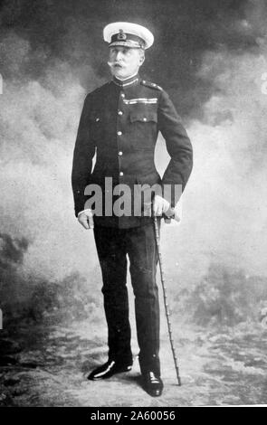 Ritratto fotografico del principe Arthur, duca di Connaught e Strathearn (1850-1942) membro della famiglia reale britannica che ha servito come governatore generale del Canada. Datata 1915 Foto Stock