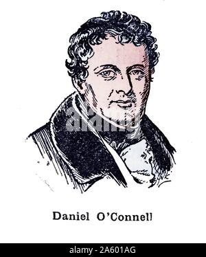 Di Daniel O'Connell (1775 - 1847); il liberatore o il Emancipator. Irish leader politico nella prima metà del XIX secolo Foto Stock