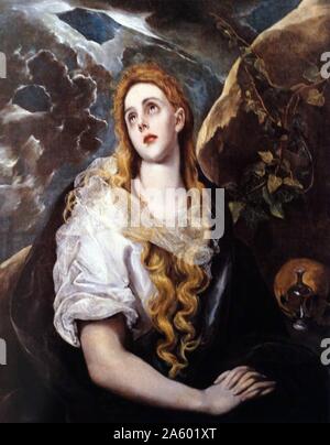 Pittura intitolato 'Saint Maria Magadlen in penitenza' Foto Stock
