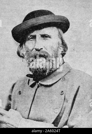 Giuseppe Garibaldi 1807 - 1882. L'italiano generale e uomo politico che ha giocato un grande ruolo nella storia d'Italia Foto Stock