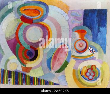 Robert Delaunay ancora vita portoghese, 1917. Robert Delaunay 1885 - 1941), artista francese, che con sua moglie Sonia Delaunay e altri avevano cofondato l'arte Orphism movimento Foto Stock