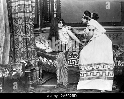 Scena dal 1913 film muto italiano Quo Vadis Foto Stock